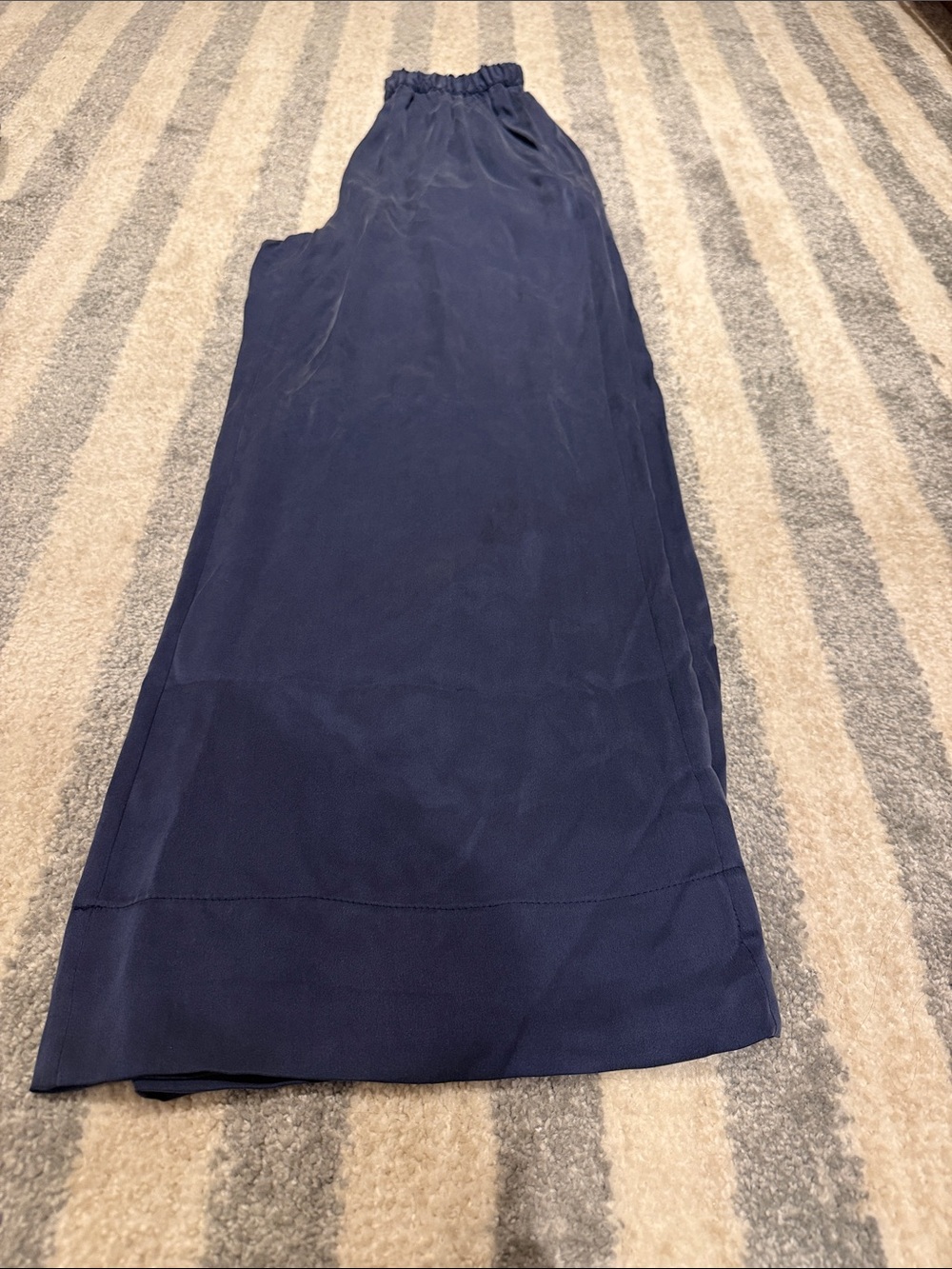 Women’s Navy Elastic-Waist Pants